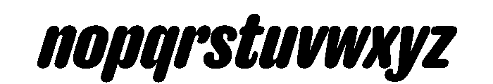 Caslon Doric Condensed Round Bold Italic Font LOWERCASE