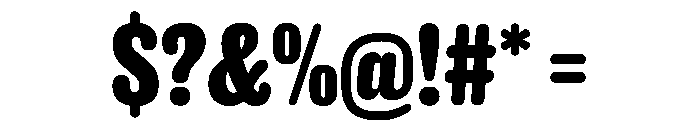 Caslon Doric Condensed Round Bold Font OTHER CHARS