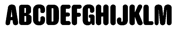 Caslon Doric Condensed Round Bold Font UPPERCASE