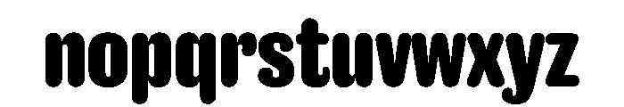 Caslon Doric Condensed Round Bold Font LOWERCASE