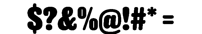 Caslon Doric Condensed Round Extrabold Font OTHER CHARS