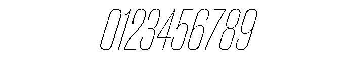 Caslon Doric Condensed Round Hairline Italic Font OTHER CHARS