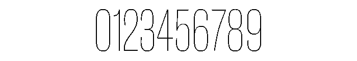 Caslon Doric Condensed Round Hairline Font OTHER CHARS