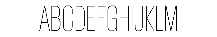 Caslon Doric Condensed Round Hairline Font UPPERCASE