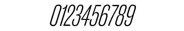 Caslon Doric Condensed Round Light Italic Font OTHER CHARS