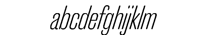 Caslon Doric Condensed Round Light Italic FONT