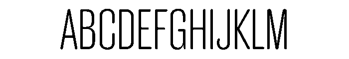 Caslon Doric Condensed Round Light Font UPPERCASE