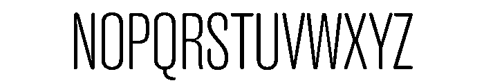 Caslon Doric Condensed Round Light Font UPPERCASE
