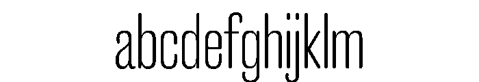 Caslon Doric Condensed Round Light FONT
