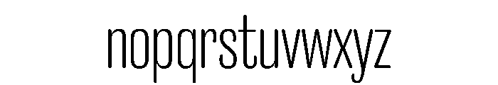 Caslon Doric Condensed Round Light Font LOWERCASE