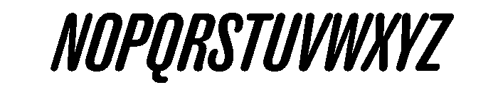 Caslon Doric Condensed Round Medium Italic Font UPPERCASE