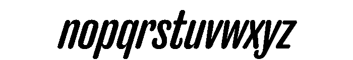 Caslon Doric Condensed Round Medium Italic Font LOWERCASE