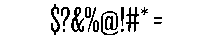 Caslon Doric Condensed Round Regular Font OTHER CHARS