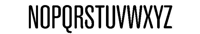 Caslon Doric Condensed Round Regular Font UPPERCASE
