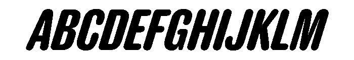 Caslon Doric Condensed Round Semibold Italic Font UPPERCASE