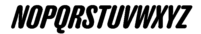 Caslon Doric Condensed Round Semibold Italic Font UPPERCASE