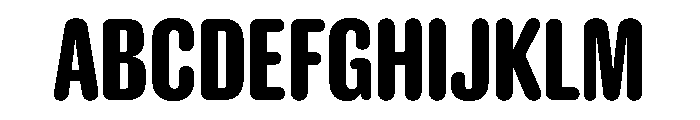 Caslon Doric Condensed Round Semibold Font UPPERCASE