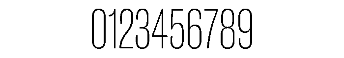 Caslon Doric Condensed Round Thin Font OTHER CHARS