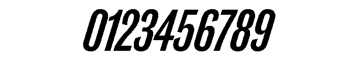 Caslon Doric Condensed Semibold Italic Font OTHER CHARS