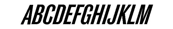 Caslon Doric Condensed Semibold Italic Font UPPERCASE