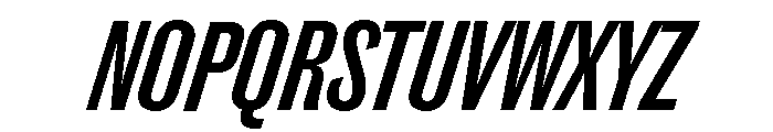 Caslon Doric Condensed Semibold Italic Font UPPERCASE