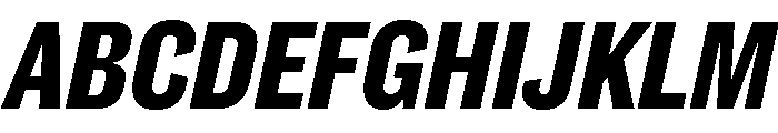 Caslon Doric Condensed Text Bold Italic Font UPPERCASE
