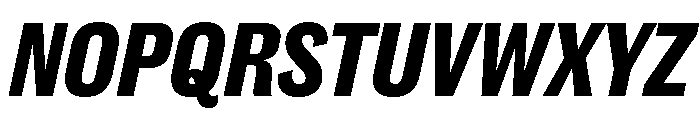 Caslon Doric Condensed Text Bold Italic Font UPPERCASE