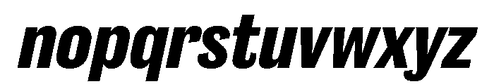 Caslon Doric Condensed Text Bold Italic Font LOWERCASE