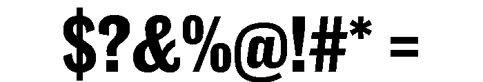 Caslon Doric Condensed Text Bold Font OTHER CHARS
