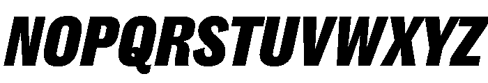 Caslon Doric Condensed Text Extrabold Italic Font UPPERCASE