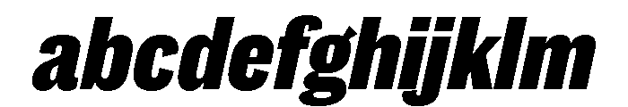 Caslon Doric Condensed Text Extrabold Italic FONT