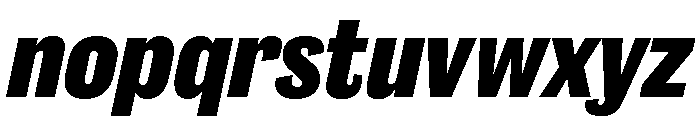 Caslon Doric Condensed Text Extrabold Italic Font LOWERCASE