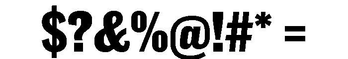 Caslon Doric Condensed Text Extrabold Font OTHER CHARS