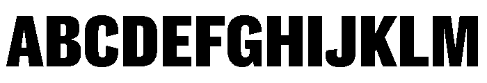 Caslon Doric Condensed Text Extrabold Font UPPERCASE