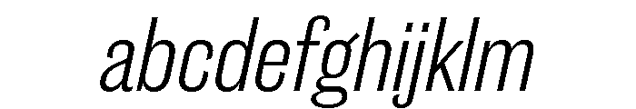 Caslon Doric Condensed Text Light Italic FONT