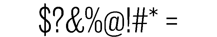Caslon Doric Condensed Text Light Font OTHER CHARS