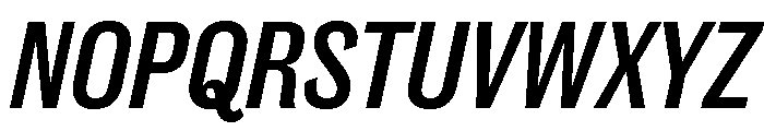 Caslon Doric Condensed Text Medium Italic Font UPPERCASE