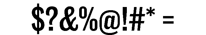 Caslon Doric Condensed Text Medium Font OTHER CHARS