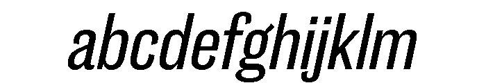 Caslon Doric Condensed Text Regular Italic FONT