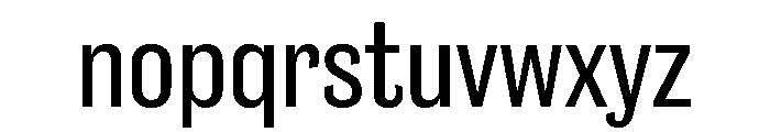 Caslon Doric Condensed Text Regular Font LOWERCASE