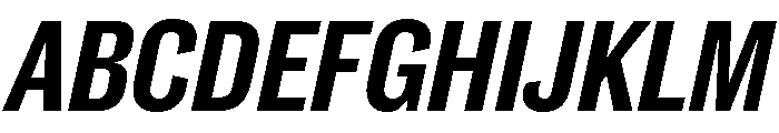 Caslon Doric Condensed Text Semibold Italic Font UPPERCASE