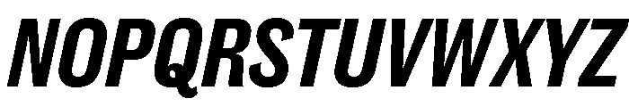 Caslon Doric Condensed Text Semibold Italic Font UPPERCASE