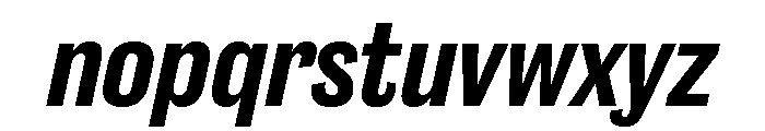 Caslon Doric Condensed Text Semibold Italic Font LOWERCASE