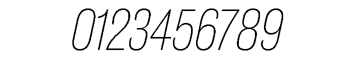 Caslon Doric Condensed Text Thin Italic Font OTHER CHARS