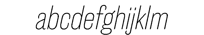Caslon Doric Condensed Text Thin Italic FONT