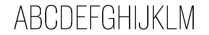 Caslon Doric Condensed Text Thin Font UPPERCASE