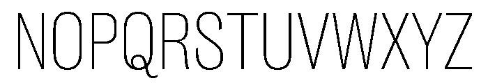 Caslon Doric Condensed Text Thin Font UPPERCASE