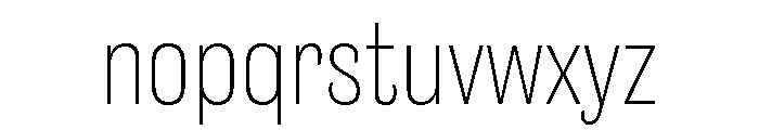 Caslon Doric Condensed Text Thin Font LOWERCASE