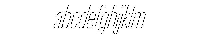 Caslon Doric Condensed Thin Italic FONT