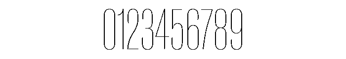 Caslon Doric Condensed Thin Font OTHER CHARS